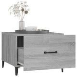 Coffee Tables with Metal Legs 2 pcs Grey Sonoma 50x50x40 cm - 45-Degree Angle