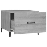 Coffee Tables with Metal Legs 2 pcs Grey Sonoma 50x50x40 cm - Extra Image