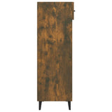 Shoe Cabinet Smoked Oak 60x35x105 cm Engineered Wood - Low Angle