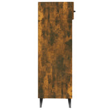 Shoe Cabinet Smoked Oak 30x35x105 cm Engineered Wood - 45-Degree Angle