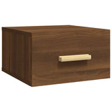 Wall-mounted Bedside Cabinets 2 pcs Brown Oak 35x35x20 cm - 45-Degree Angle