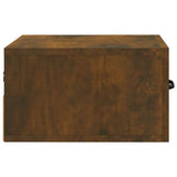 Wall-mounted Bedside Cabinets 2 pcs Smoked Oak 35x35x20 cm - Close-Up Angle