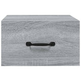 Wall-mounted Bedside Cabinets 2 pcs Grey Sonoma 35x35x20 cm - Top-Down View