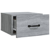 Wall-mounted Bedside Cabinets 2 pcs Grey Sonoma 35x35x20 cm - 45-Degree Angle
