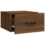Wall-mounted Bedside Cabinets 2 pcs Brown Oak 35x35x20 cm - 45-Degree Angle