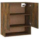 Wall Cabinet Smoked Oak 60x31x70 cm Engineered Wood - Close-Up Angle
