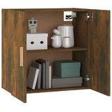 Wall Cabinet Smoked Oak 60x30x60 cm Engineered Wood - Top-Down View