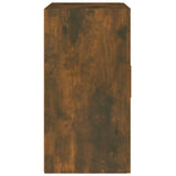 Wall Cabinet Smoked Oak 60x30x60 cm Engineered Wood - Rear View