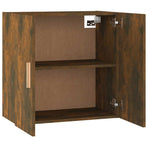 Wall Cabinet Smoked Oak 60x30x60 cm Engineered Wood