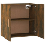 Wall Cabinet Smoked Oak 60x30x60 cm Engineered Wood - Low Angle