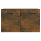 Wall Cabinet Smoked Oak 60x36.5x35 cm Engineered Wood - Top-Down View