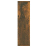 Mirror Cabinet with LED Smoked Oak 76x15x55 cm - Low Angle