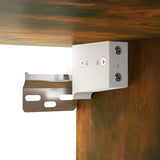 Mirror Cabinet with LED Smoked Oak 91x15x76.5 cm - Extra Image