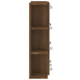 Mirror Cabinet with LED Brown Oak 70x16.5x60 cm - Extra Image