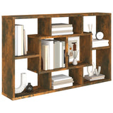 Wall Shelf Smoked Oak 85x16x52.5 cm Engineered Wood - Top-Down View