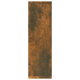 Wall Shelf Smoked Oak 85x16x52.5 cm Engineered Wood - Rear View