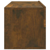Wall TV Cabinets 2 pcs Smoked Oak 100x30x30 cm Engineered Wood - Low Angle