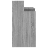 Desk with LED Lights Grey Sonoma 97x45x90 cm Engineered Wood - Extra Image