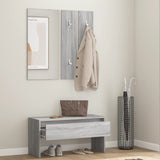 Hallway Furniture Set Grey Sonoma Engineered Wood - Side View