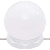 Dressing Table with LED Brown Oak 86.5x35x136 cm - Low Angle