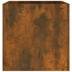 Planter Box Smoked Oak 40x40x40 cm Engineered Wood