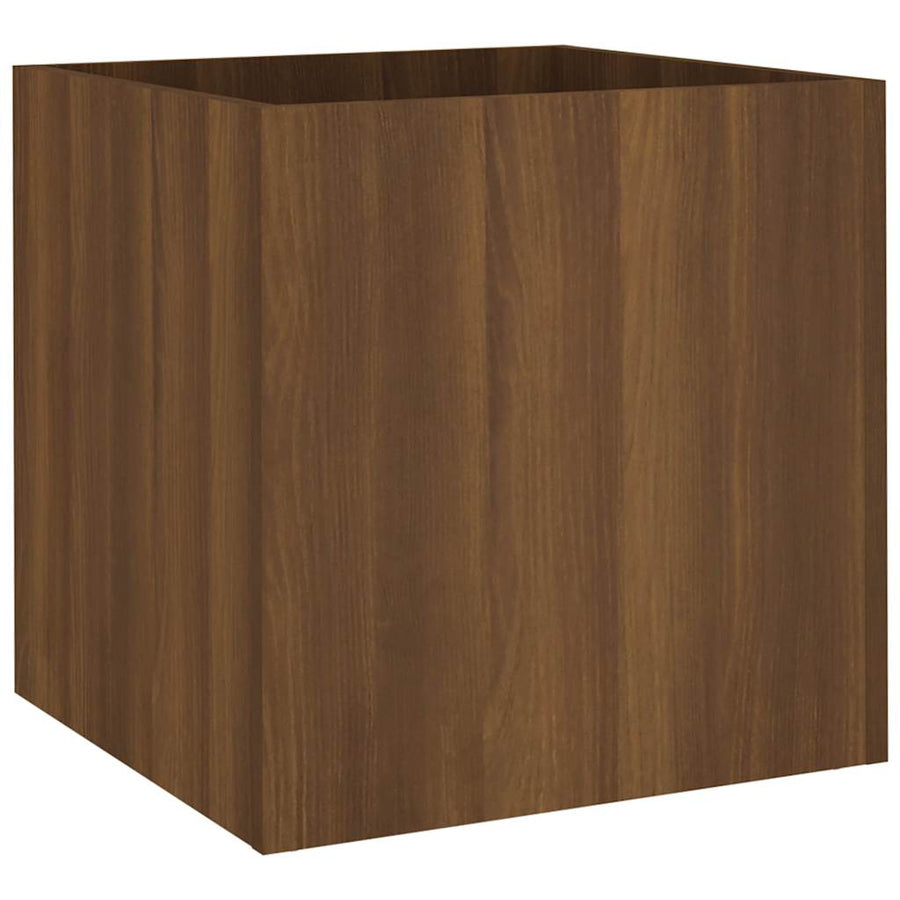 Planter Box Brown Oak 40x40x40 cm Engineered Wood