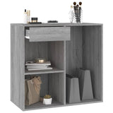 Cosmetic Cabinet Grey Sonoma 80x40x75 cm Engineered Wood - Rear View