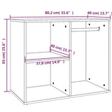 Dressing Cabinet Grey Sonoma 80x40x65 cm Engineered Wood