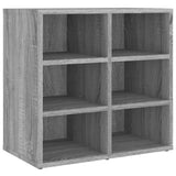 Shoe Cabinet Grey Sonoma 52.5x30x50 cm - Front View