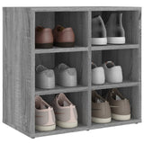 Shoe Cabinet Grey Sonoma 52.5x30x50 cm - Close-Up Angle