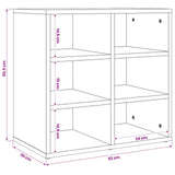 Shoe Cabinet Grey Sonoma 52.5x30x50 cm