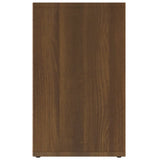 Shoe Cabinet Brown Oak 52.5x30x50 cm - Rear View