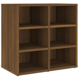 Shoe Cabinets 2 pcs Brown Oak 52.5x30x50 cm - Top-Down View