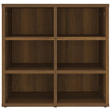 Shoe Cabinets 2 pcs Brown Oak 52.5x30x50 cm - Rear View