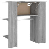 Hallway Cabinet Grey Sonoma 97.5x37x99 cm Engineered Wood - Front View
