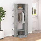 Hallway Cabinet Grey Sonoma 97.5x37x99 cm Engineered Wood - Side View