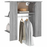 Hallway Cabinet Grey Sonoma 97.5x37x99 cm Engineered Wood - Top-Down View