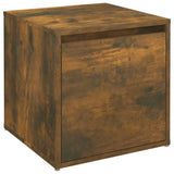 Box Drawer Smoked Oak 40.5x40x40 cm Engineered Wood - Front View
