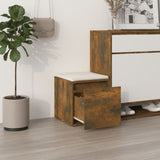 Box Drawer Smoked Oak 40.5x40x40 cm Engineered Wood - Side View