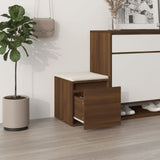 Box Drawer Brown Oak 40.5x40x40 cm Engineered Wood - Side View