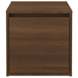 Box Drawer Brown Oak 40.5x40x40 cm Engineered Wood - Rear View