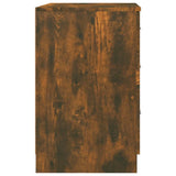 Bed Cabinet Smoked Oak 40x40x63 cm Engineered Wood - Close-Up Angle