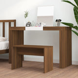 Dressing Stool Brown Oak 70x35x45 cm Engineered Wood