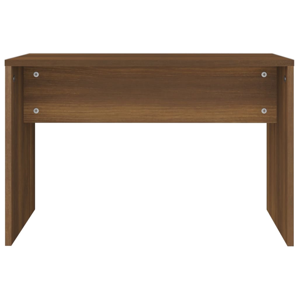 Dressing Stool Brown Oak 70x35x45 cm Engineered Wood