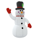 Christmas Inflatable Snowman with LEDs 120 cm - Side View