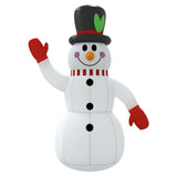 Christmas Inflatable Snowman with LEDs 120 cm - Top-Down View