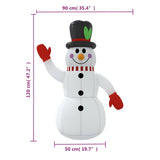 Christmas Inflatable Snowman with LEDs 120 cm - Extra Image