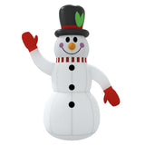 Christmas Inflatable Snowman with LEDs 240 cm - Top-Down View