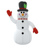 Christmas Inflatable Snowman with LEDs 300 cm - Top-Down View