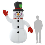Christmas Inflatable Snowman with LEDs 300 cm - Extra Image